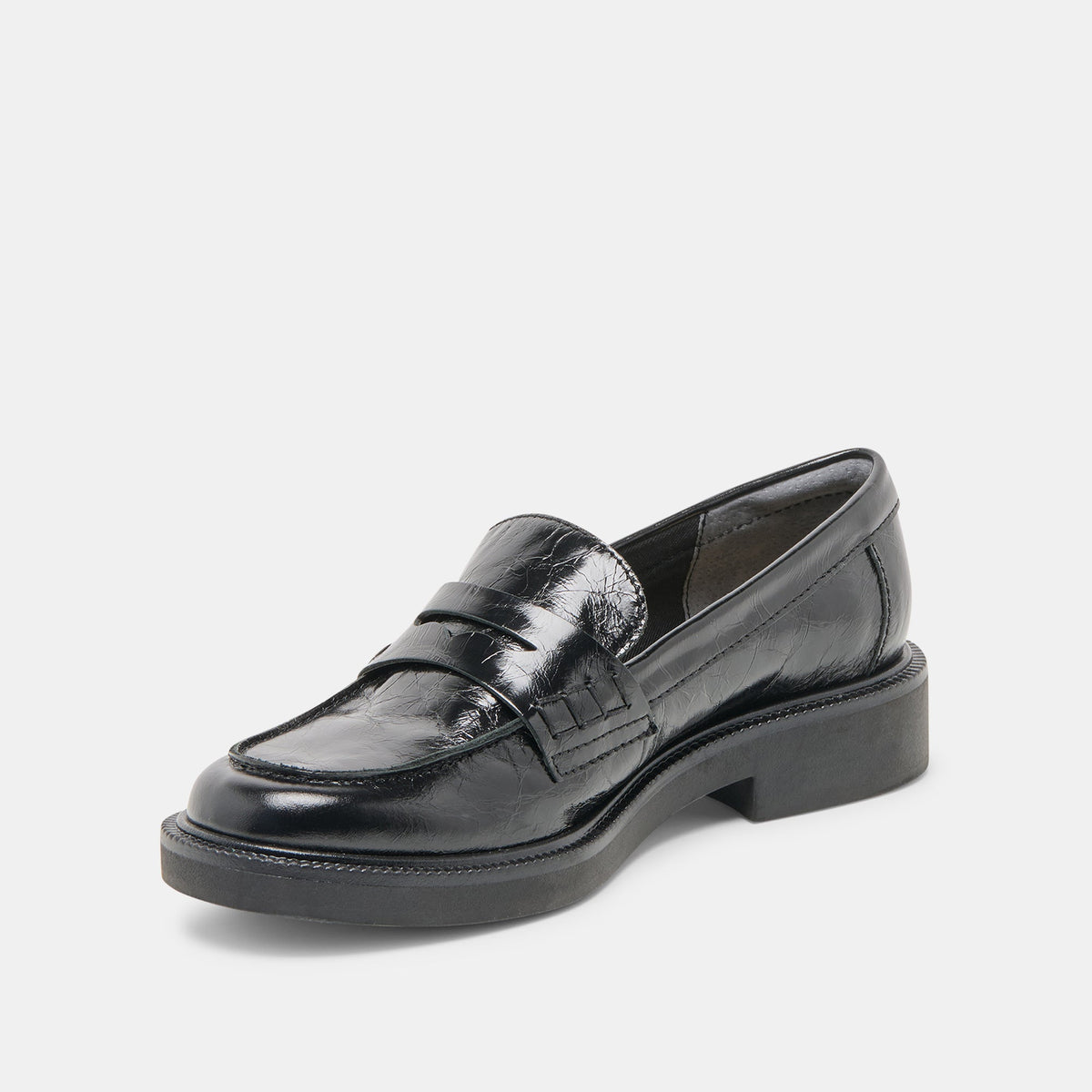 Dolce Vita Tiggy Midnight Crinkle Patent Loafers