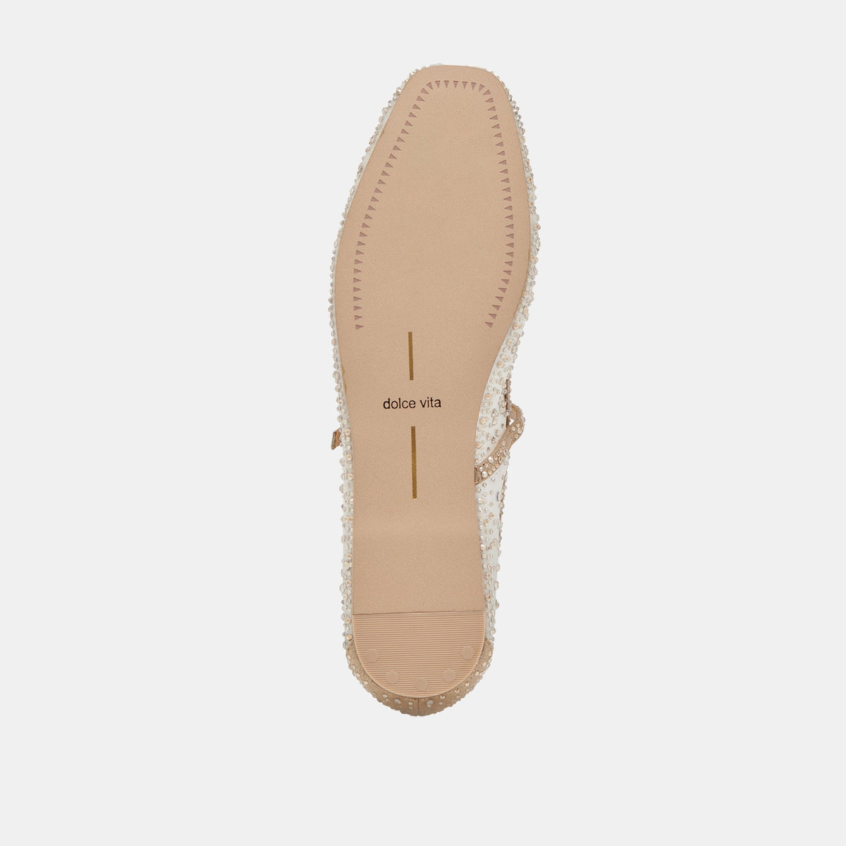 Dolce Vita REYES CRYSTAL BALLET FLATS GOLD MESH