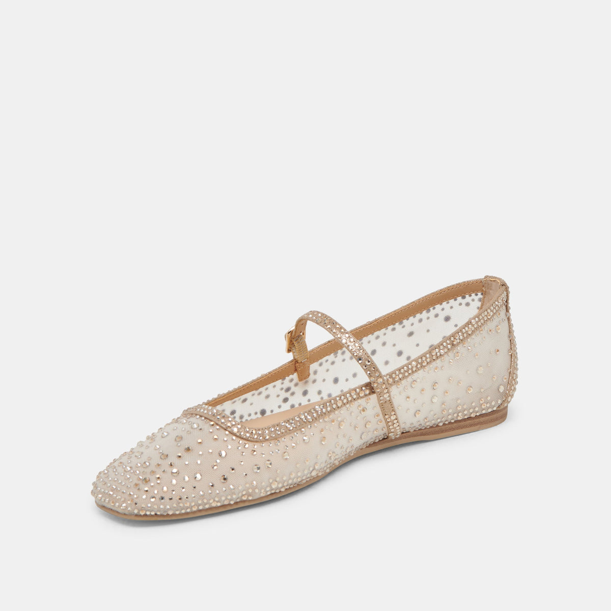 Dolce Vita REYES CRYSTAL BALLET FLATS GOLD MESH