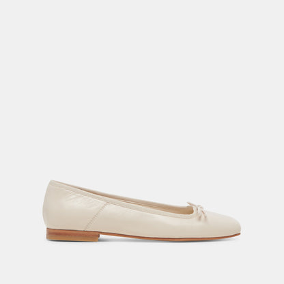 Dolce Vita Anisa Ballet Flats CREME CRINKLE PATENT