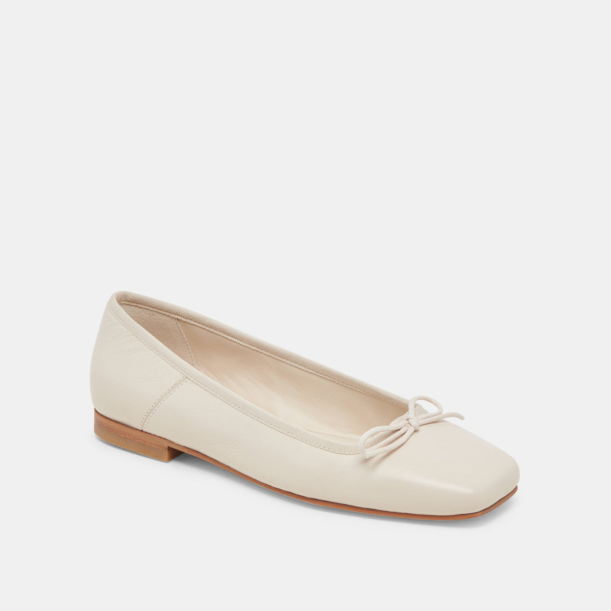 Dolce Vita Anisa Ballet Flats CREME CRINKLE PATENT