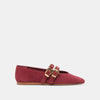OXBLOOD PERFORATED SUEDE