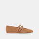 PECAN PERFORATED SUEDE