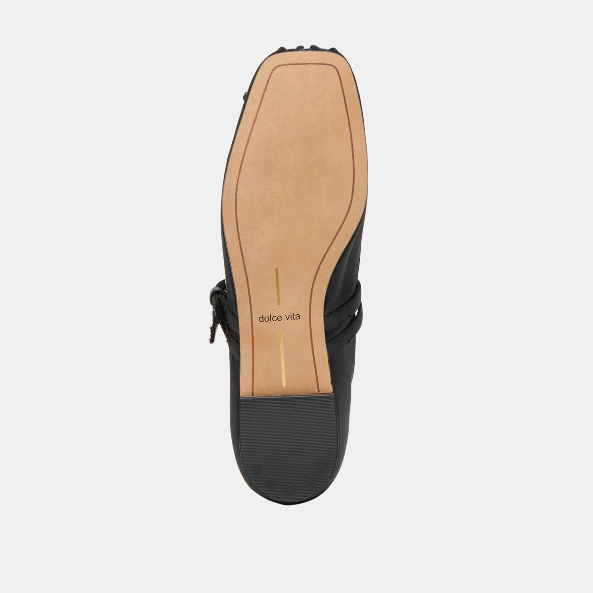 Dolce Vita Gibsen Onyx Satin Ballet Flats