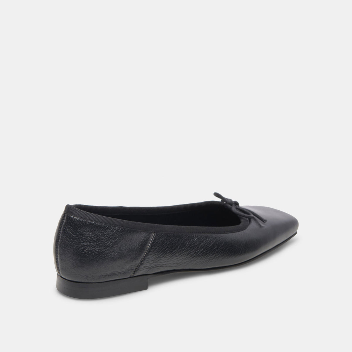 Dolce Vita ANISA Wide Black Leather Ballet Flats