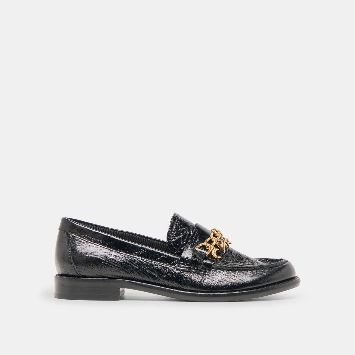 Dolce Vita Waylen Midnight Crinkle Patent Loafers
