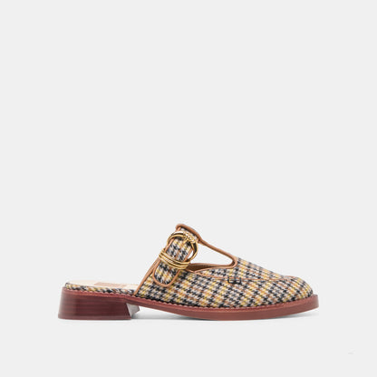 Dolce Vita Harlah Yellow Plaid Tweed Flats
