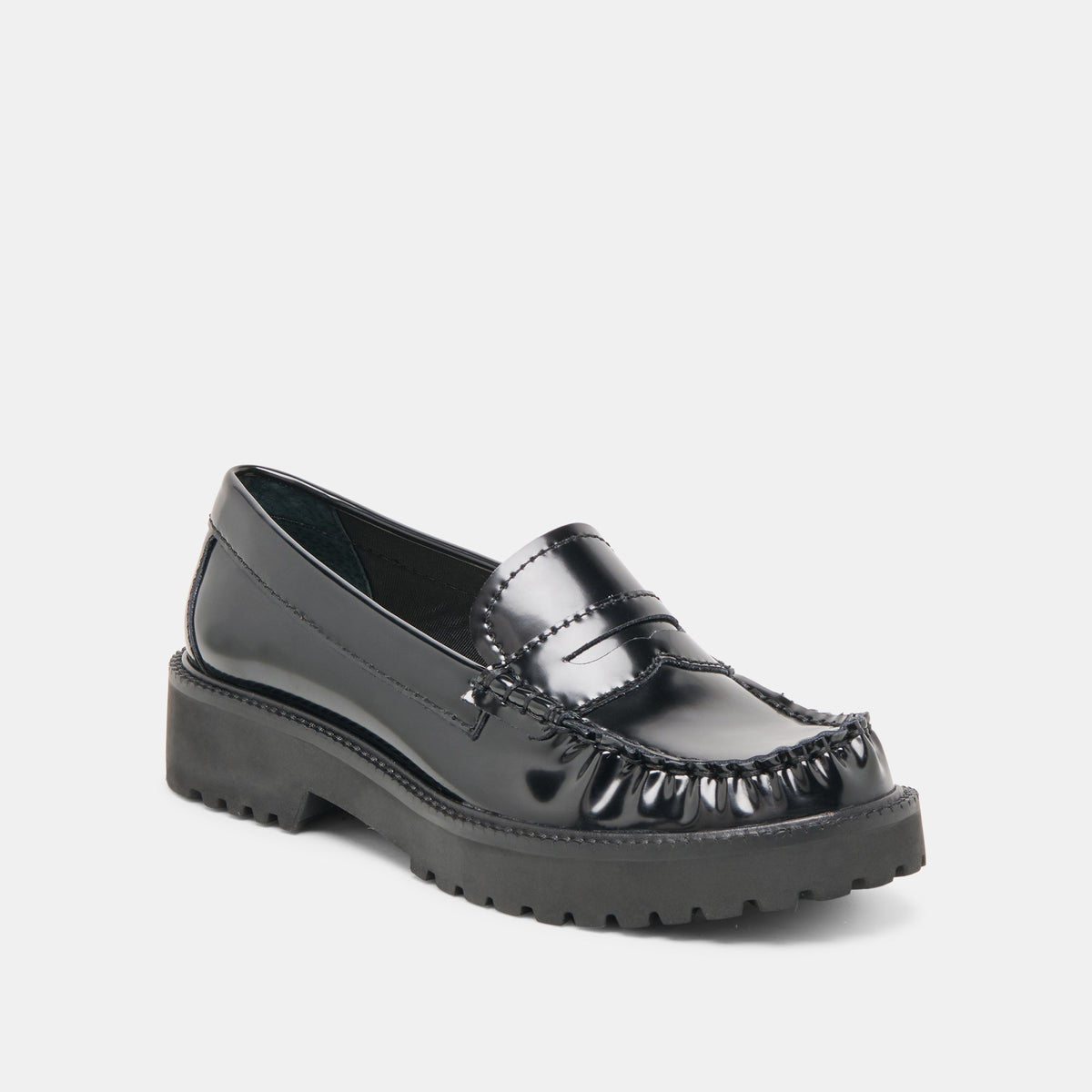 Dolce Vita Merek Midnight Boxleather Loafers