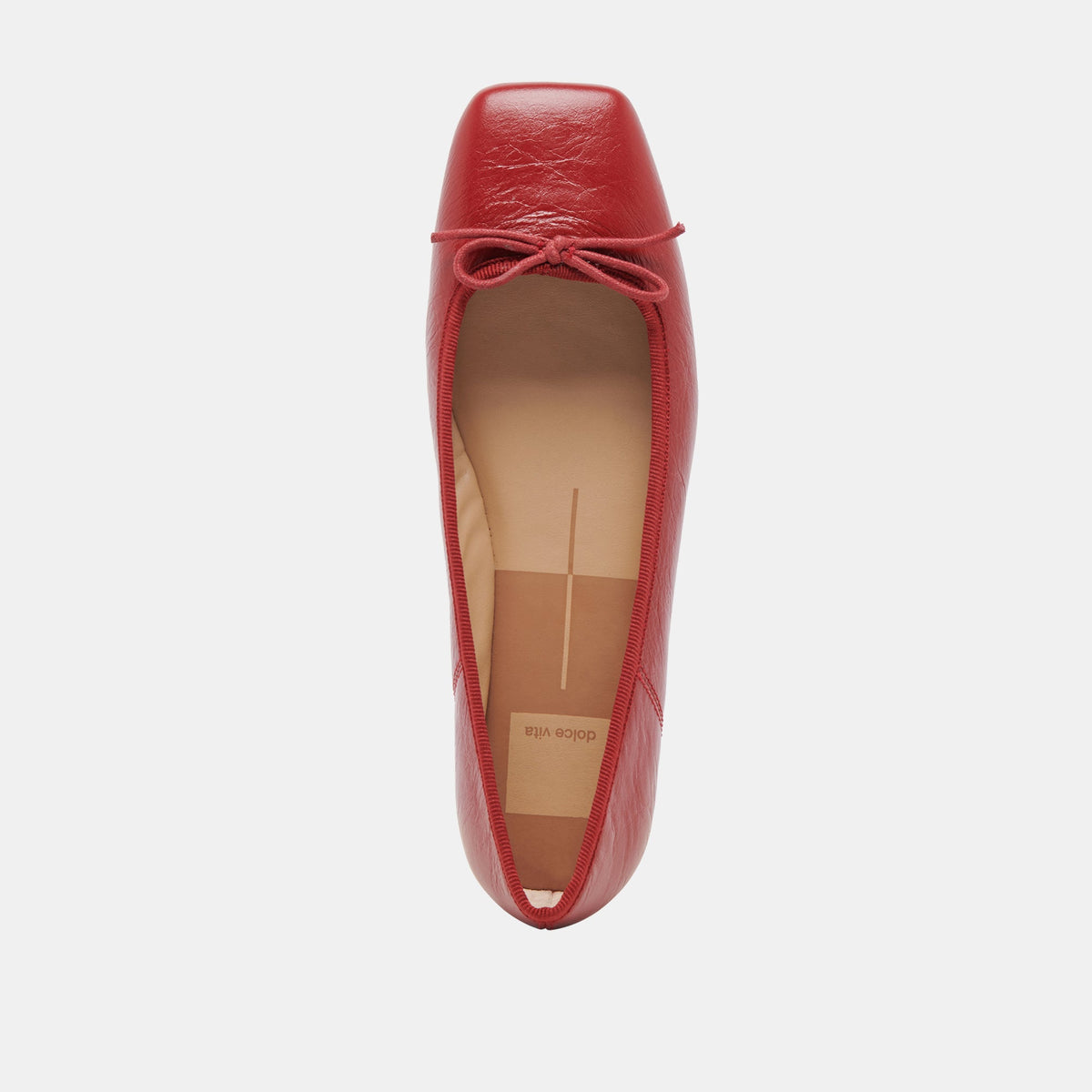 Dolce Vita Anisa Ballet Flats RED CRINKLE PATENT