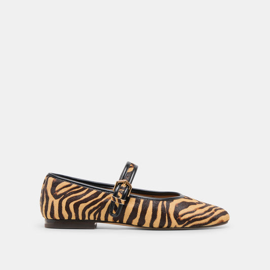 Dolce Vita Roslyn Tiger Calf Hair Ballet Flats