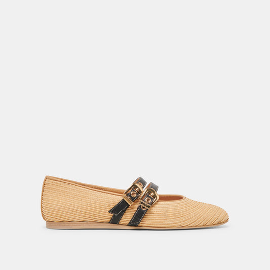 Dolce Vita BAYLEE BALLET FLATS NATURAL RAFFIA