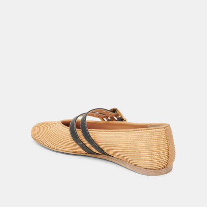 Dolce Vita BAYLEE BALLET FLATS NATURAL RAFFIA