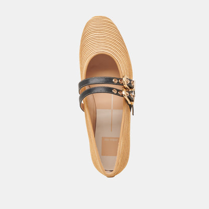 Dolce Vita BAYLEE BALLET FLATS NATURAL RAFFIA