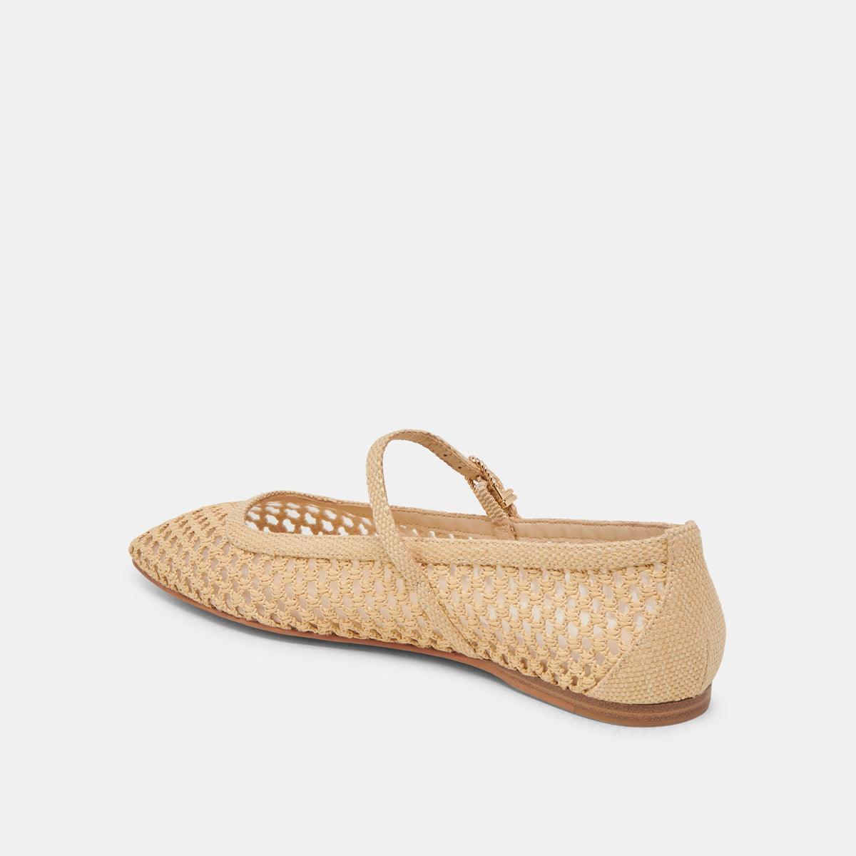 Dolce Vita Reyes Lt Natural Woven Raffia Ballet Flats