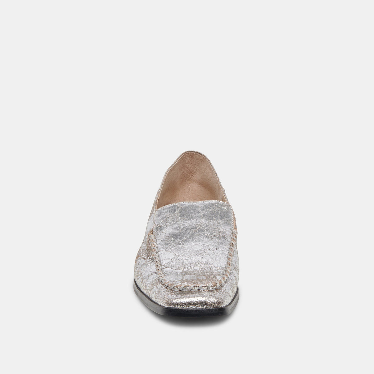 Dolce Vita Beny Flats Silver Distressed Leather