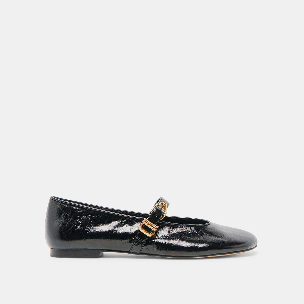 Dolce Vita Alizza Midnight Crinkle Patent Ballet Flats