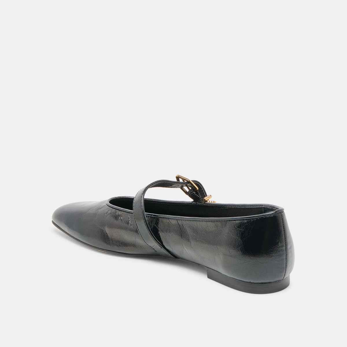 Dolce Vita Alizza Midnight Crinkle Patent Ballet Flats