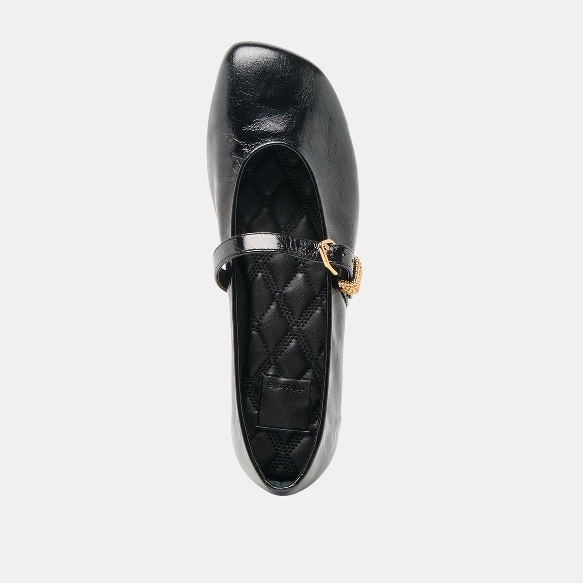 Dolce Vita Alizza Midnight Crinkle Patent Ballet Flats