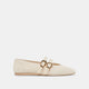 BONE PERFORATED SUEDE