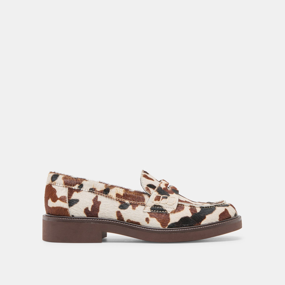 Dolce Vita Tiggy Cocoa Taurus Calf Hair Loafers
