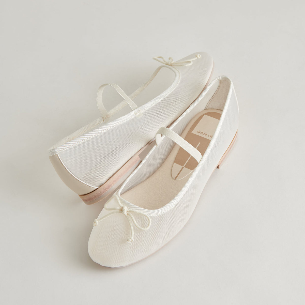 Dolce Vita CADEL BALLET FLATS IVORY MESH