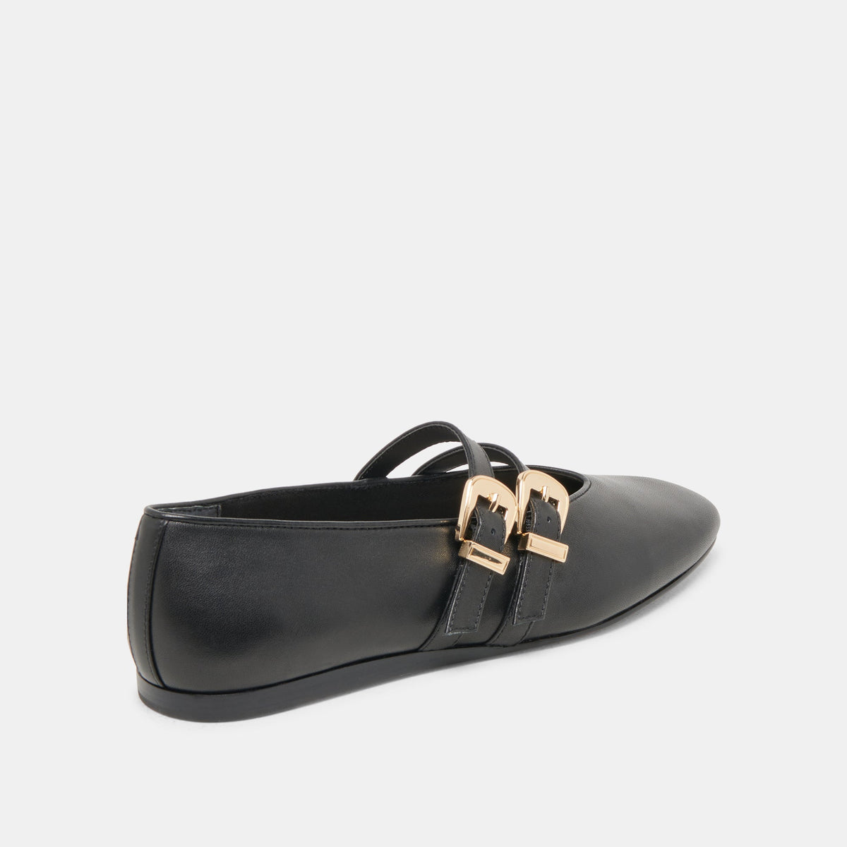 Dolce Vita BAYLEE WIDE BALLET FLATS BLACK LEATHER