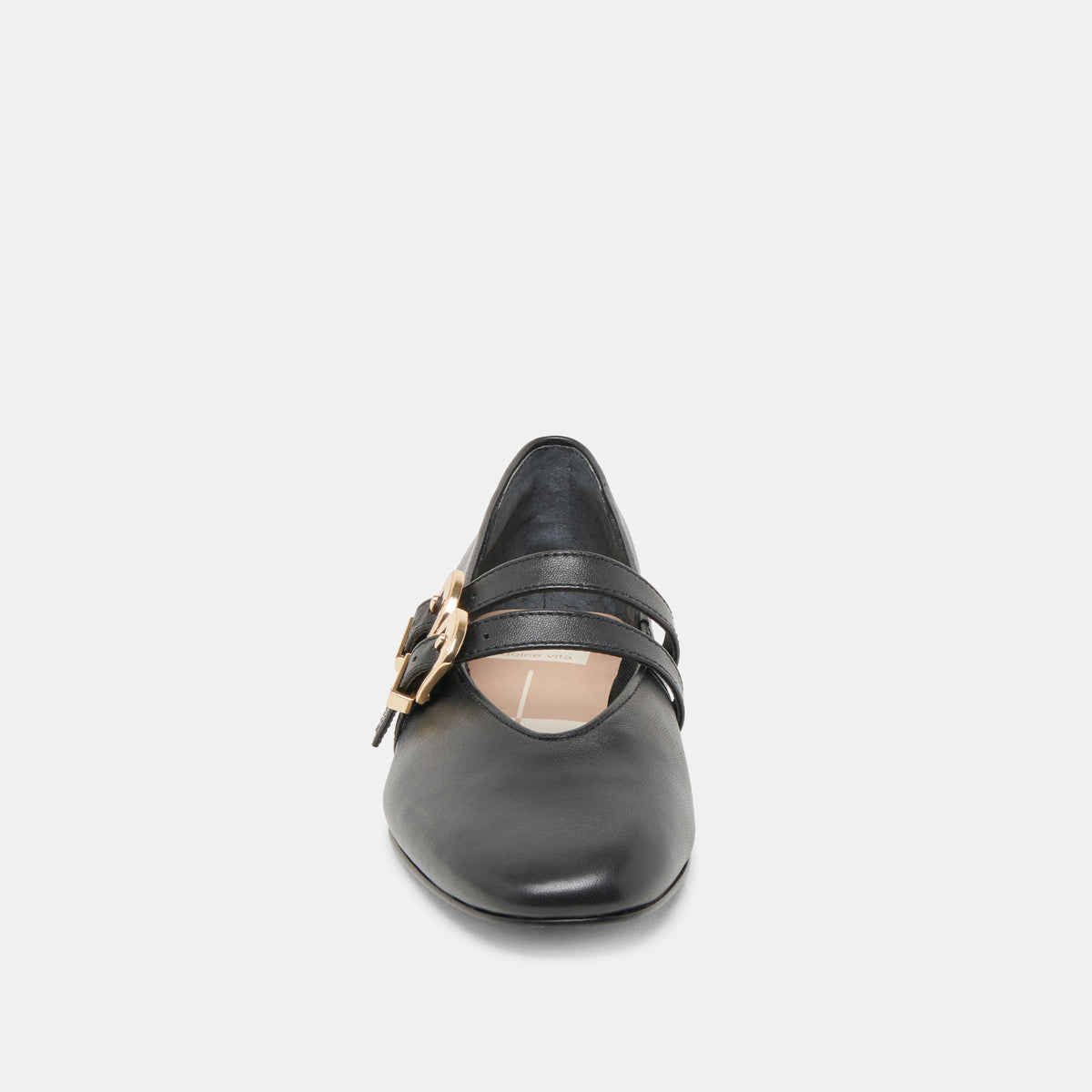 Dolce Vita BAYLEE WIDE BALLET FLATS BLACK LEATHER