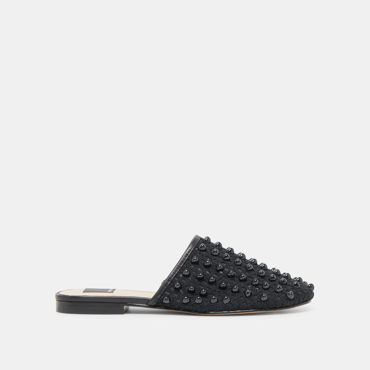 Dolce Vita Rova Bead Onyx Beaded Mesh Flats