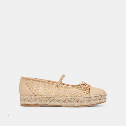 Dolce Vita CAMBRE BALLET FLATS LT NATURAL WOVEN MESH