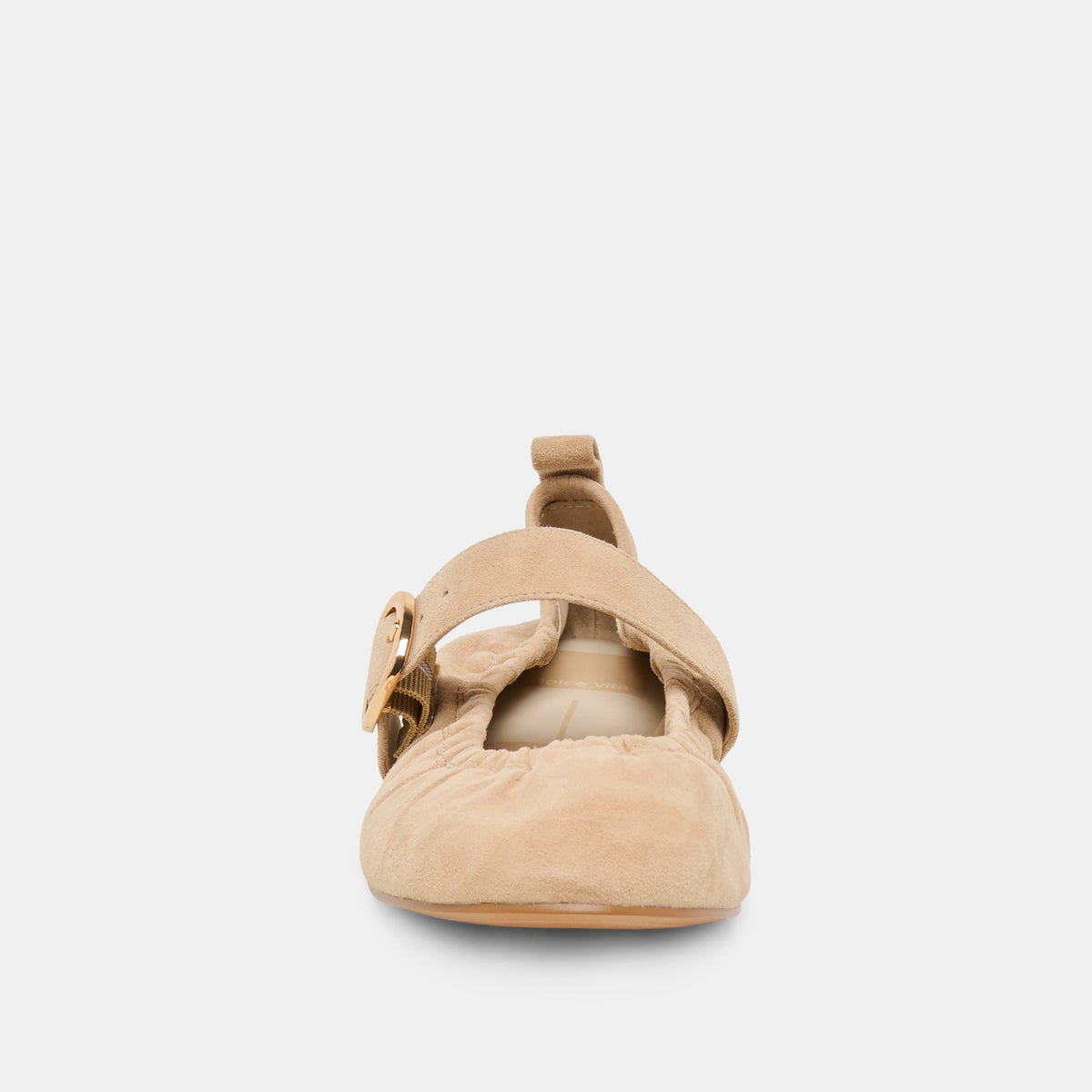 Dolce Vita Caely Camel Suede Ballet Flats