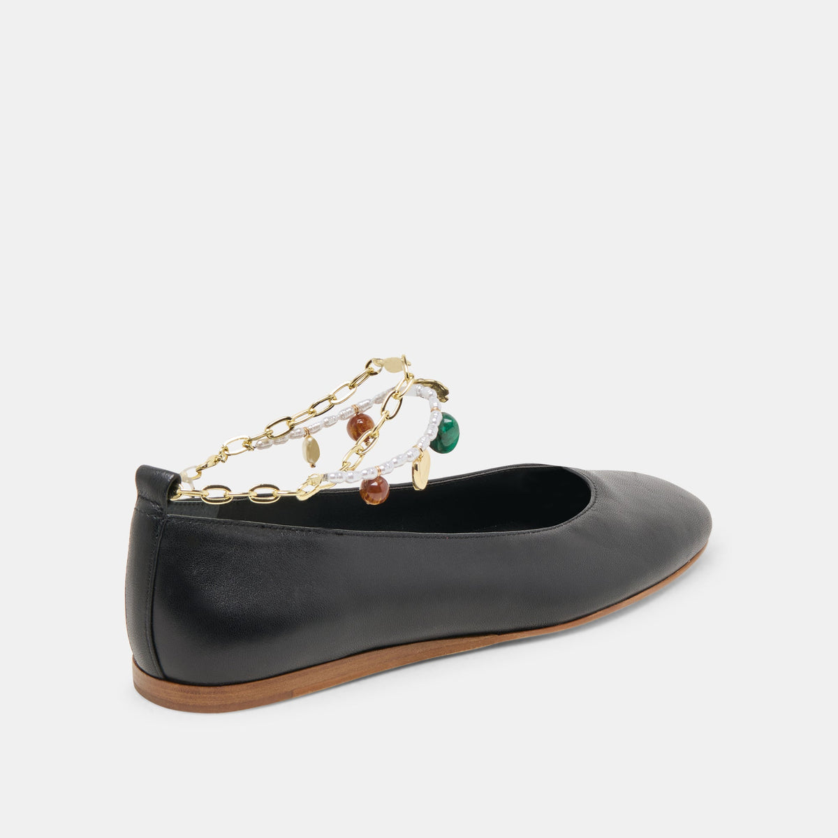Dolce Vita Baiden Black Leather Ballet Flats