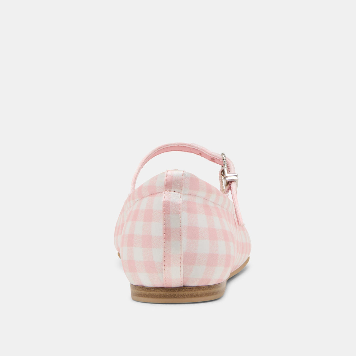 Dolce Vita Reyes X Byrdie Golf Pink Plaid Gingham Wide Ballet Flats