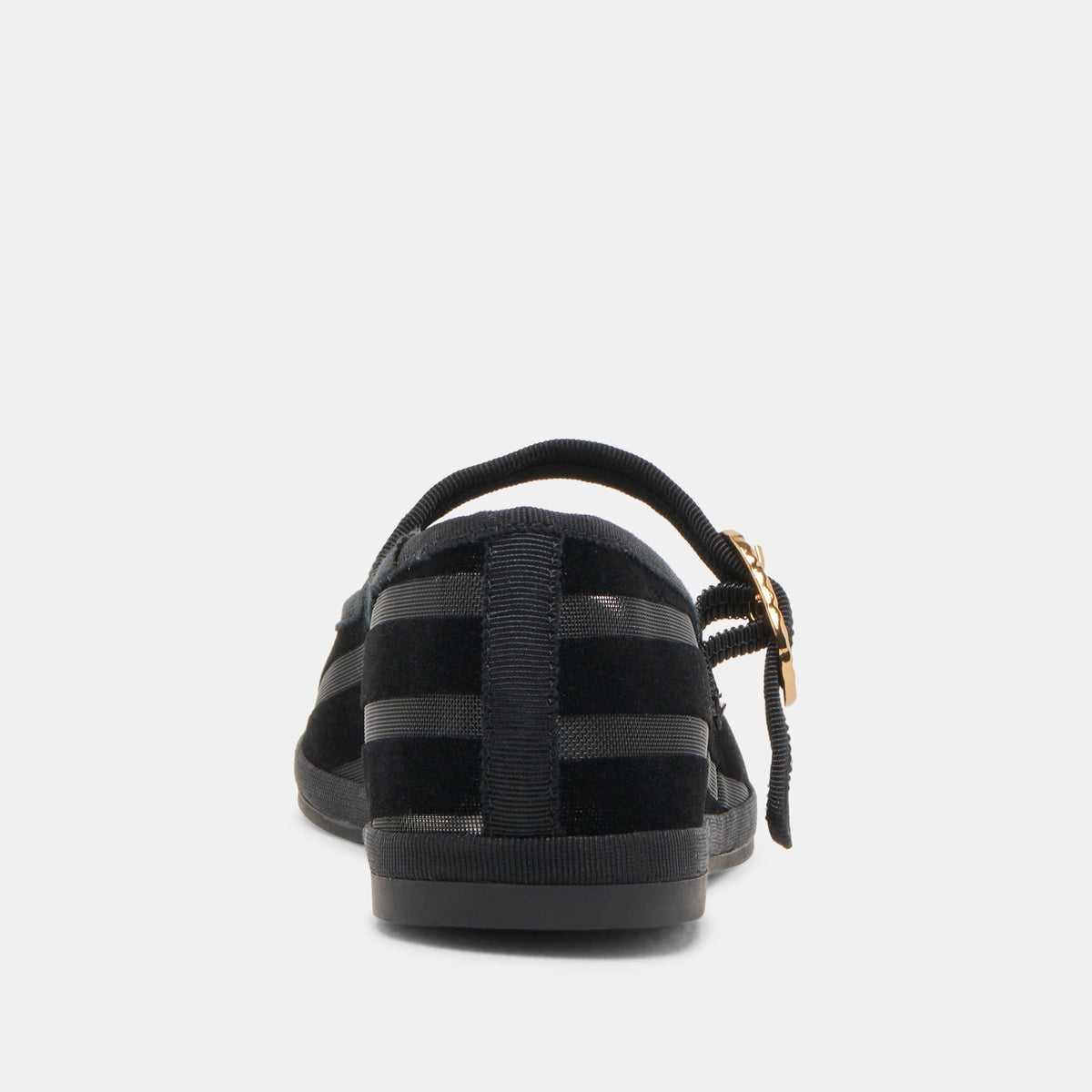Dolce Vita TAMEKA BALLET FLATS BLACK STRIPE MESH