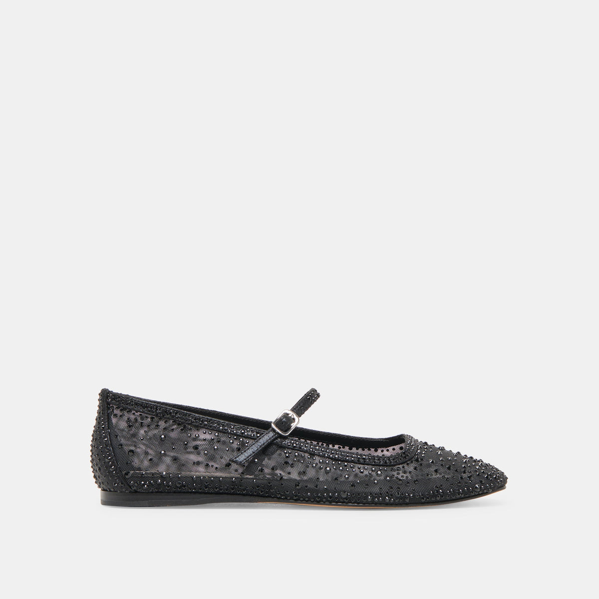 Dolce Vita REYES CRYSTAL BALLET FLATS BLACK MESH