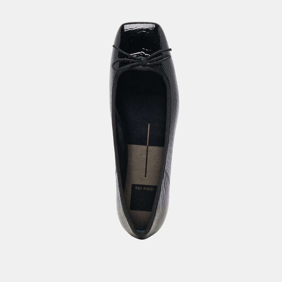 Dolce Vita Anisa Ballet Flats NOIR EMBOSSED LEATHER