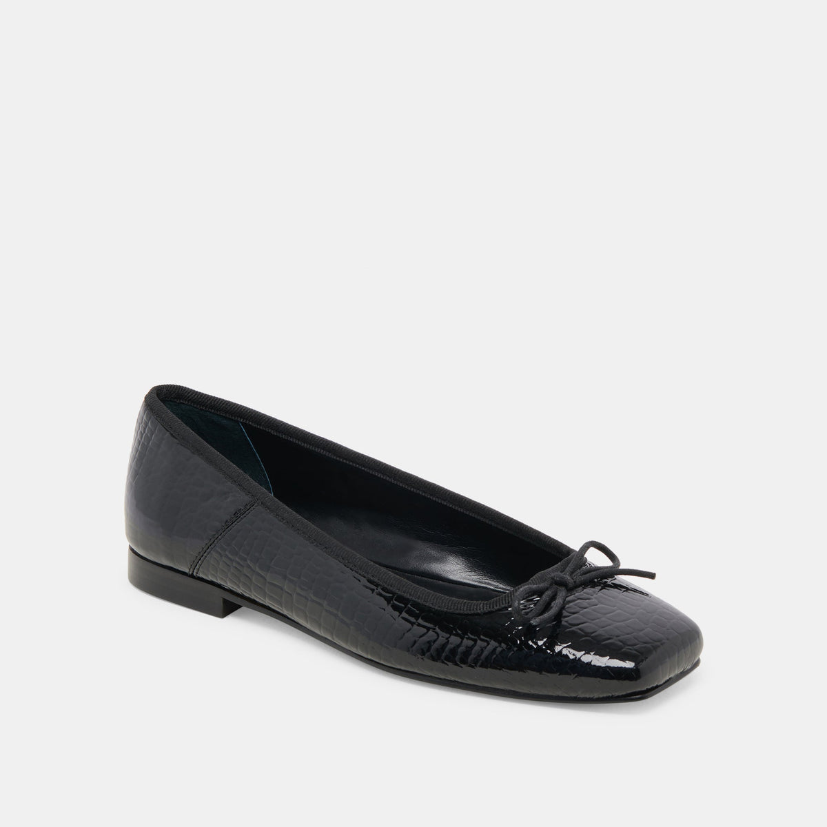 Dolce Vita Anisa Ballet Flats NOIR EMBOSSED LEATHER