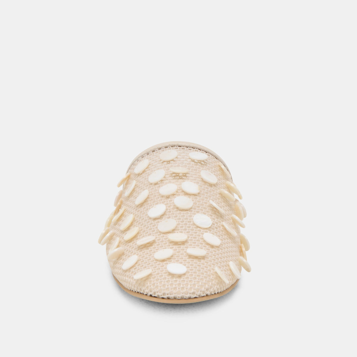 Dolce Vita Rova Bead Ivory Disc Mesh Flats
