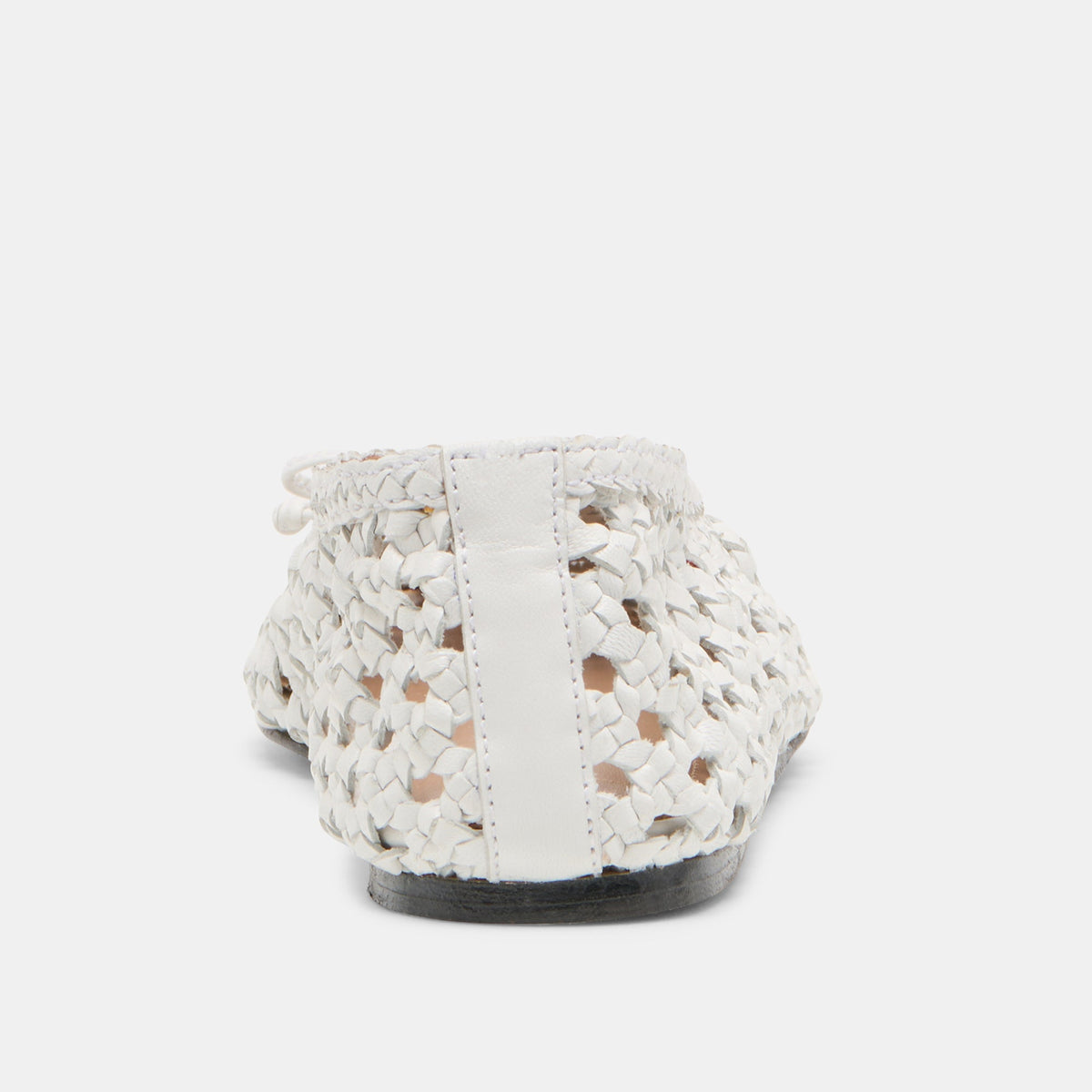 Dolce Vita Edda Bone Woven Leather Ballet Flats