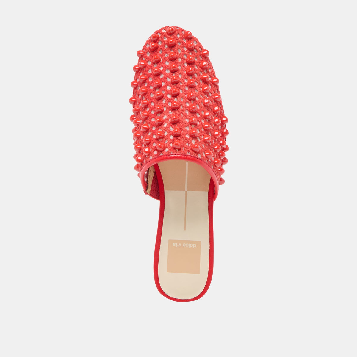 Dolce Vita Rova Bead Chili Beaded Mesh Flats