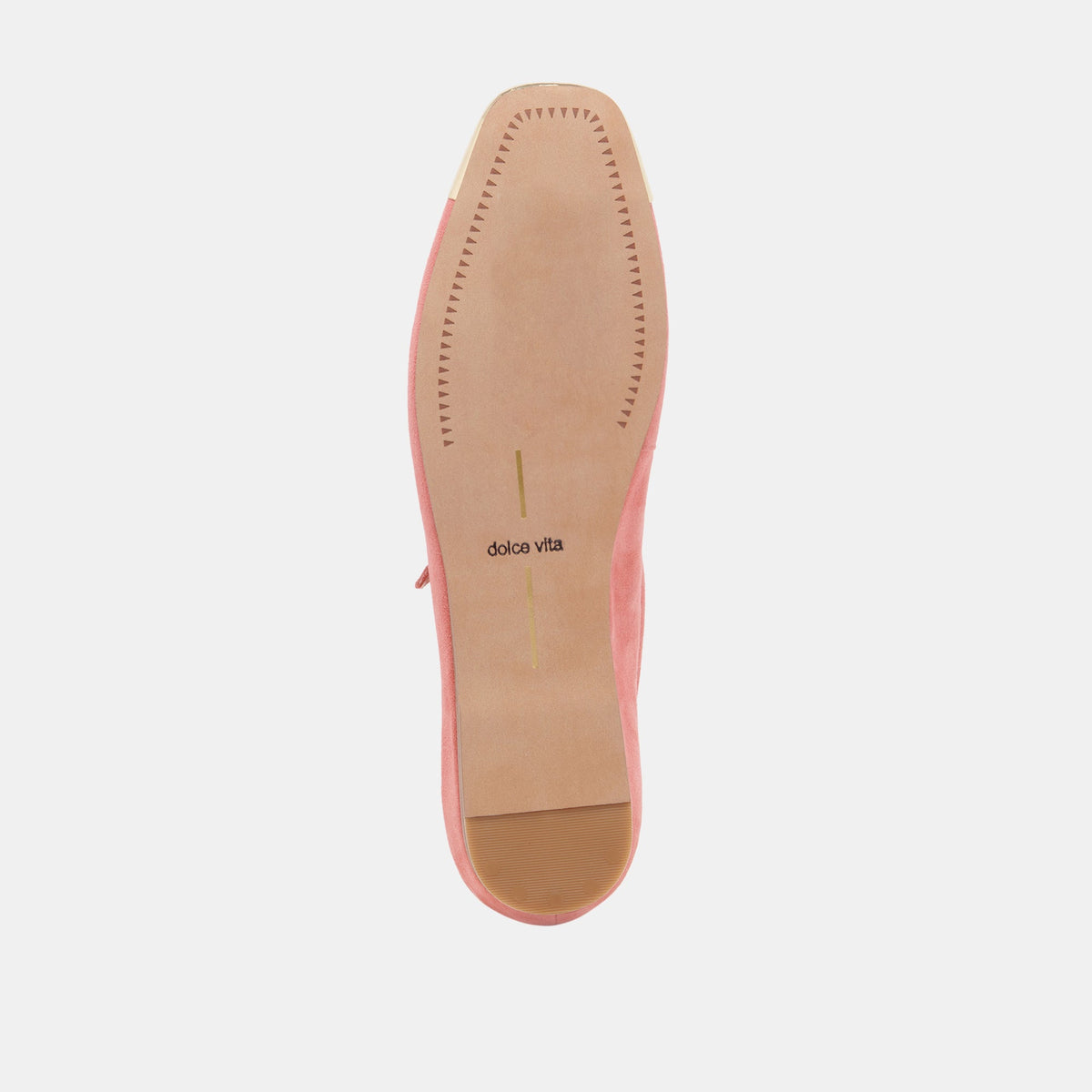 Dolce Vita REYES TOE CAP BALLET FLATS CORAL SUEDE