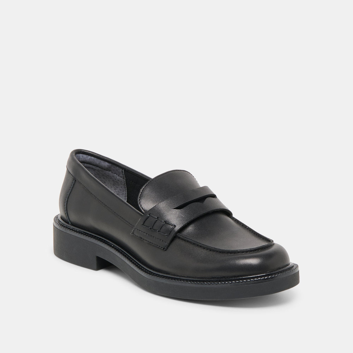 Dolce Vita Tiggy Black Leather Loafers