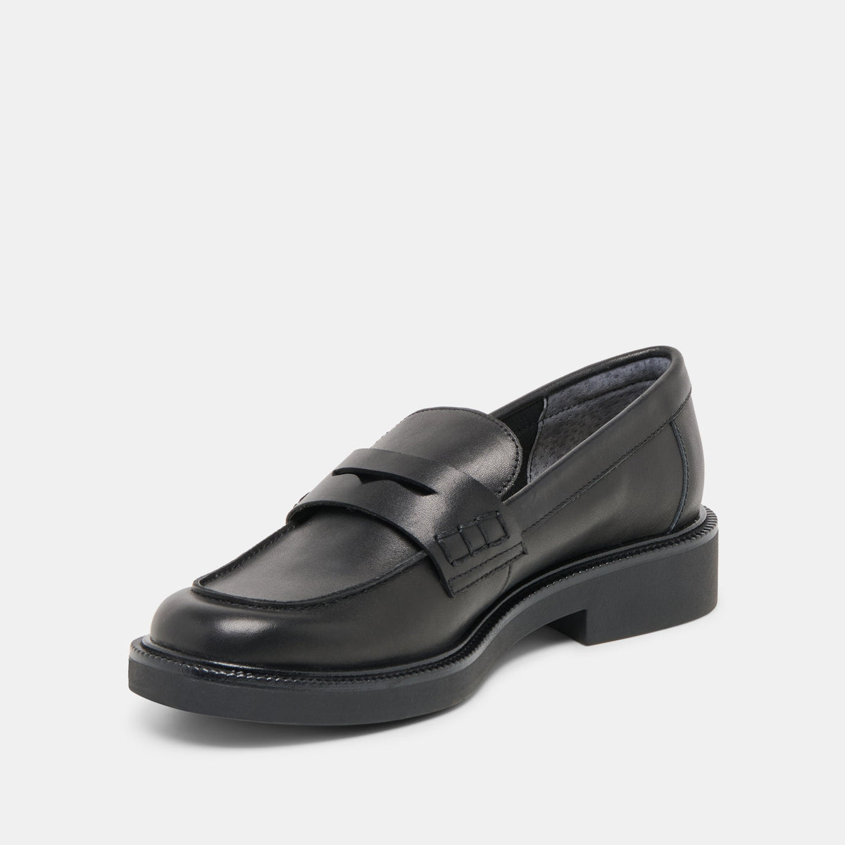 Dolce Vita Tiggy Black Leather Loafers