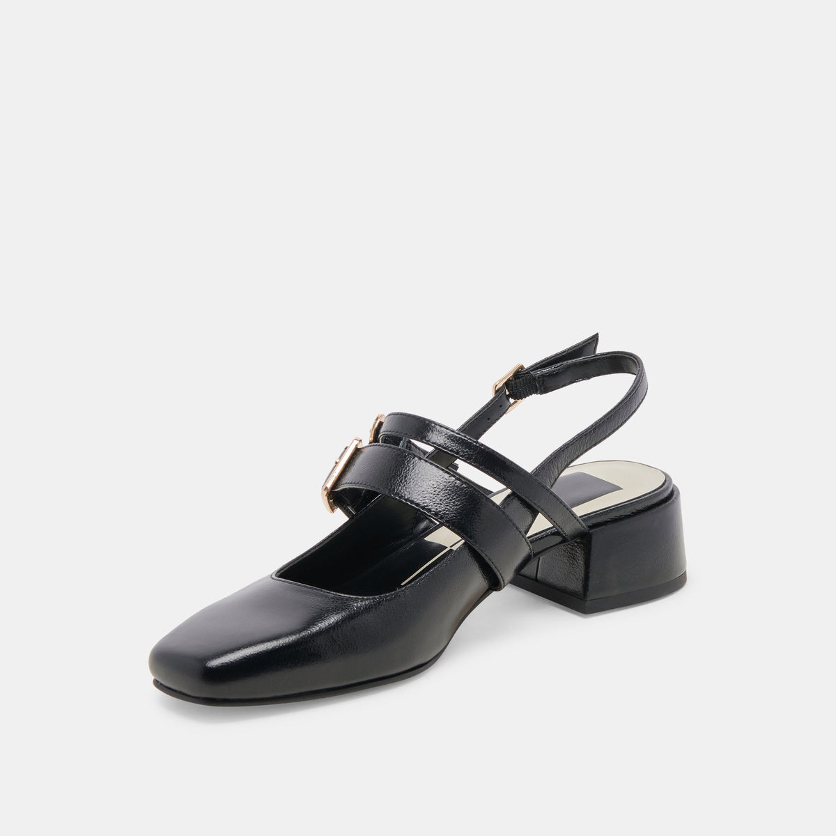 Dolce Vita PATZY HEELS MIDNIGHT CRINKLE PATENT LEATHER