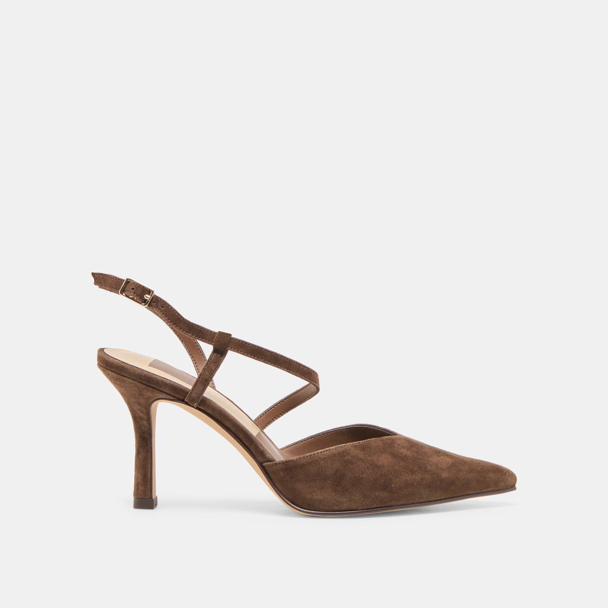 Dolce Vita Kamra Dk Brown Suede Heels