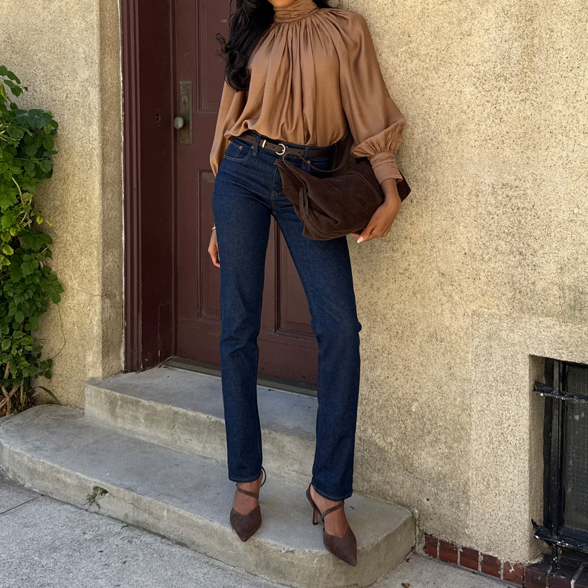 Dolce Vita Kamra Dk Brown Suede Heels