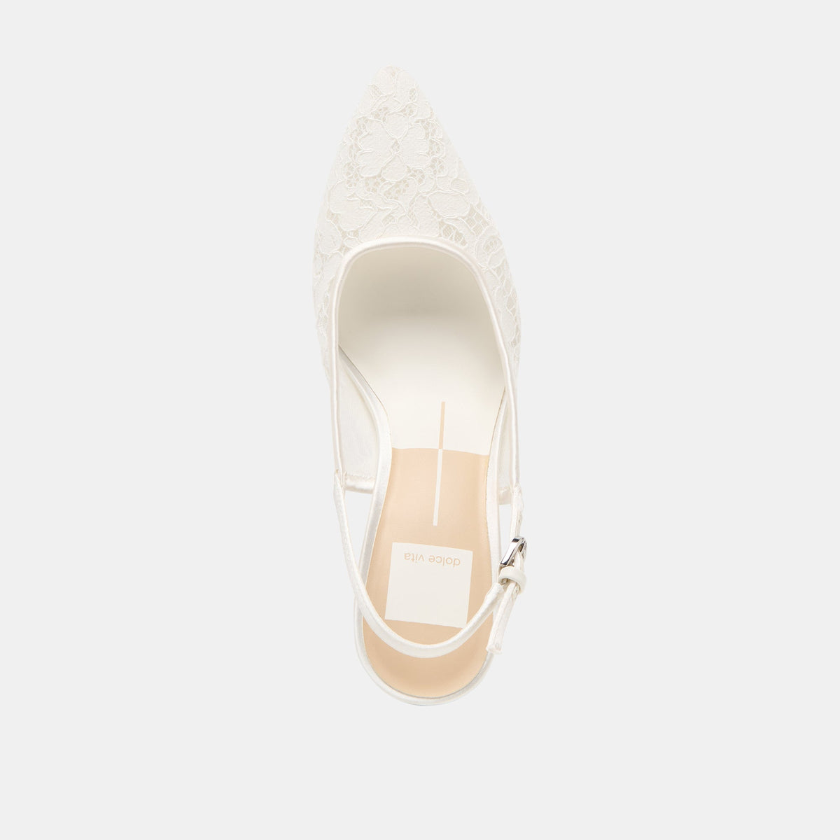 Dolce Vita Yami True White Lace Heels