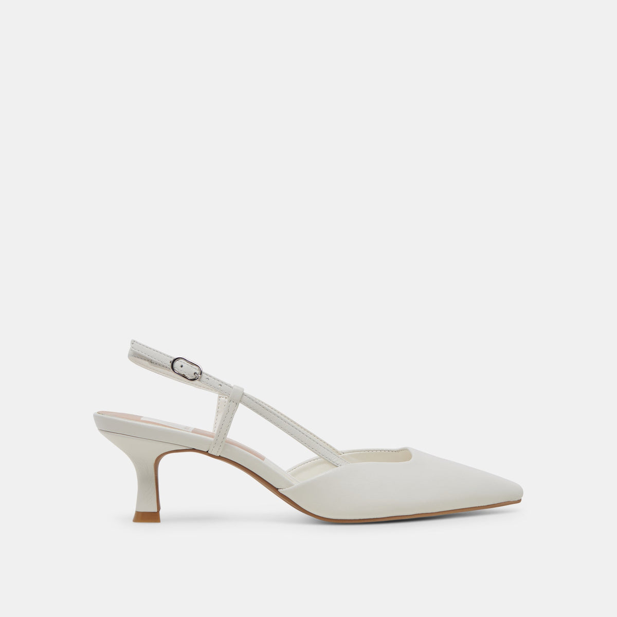 Dolce Vita Odela White Leather Heels