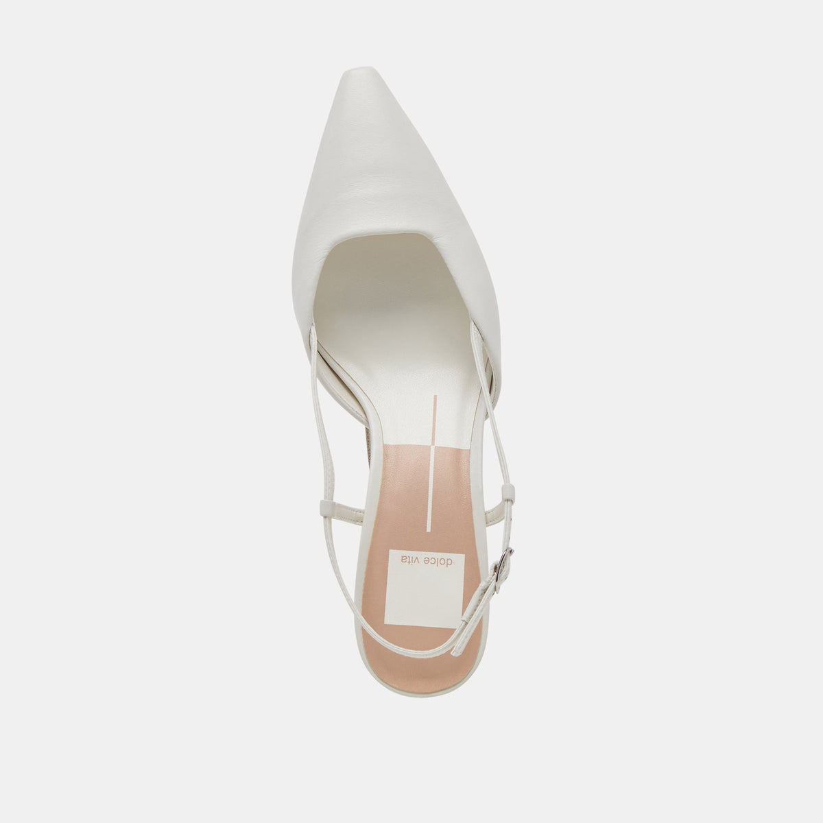 Dolce Vita Odela White Leather Heels