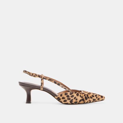 Dolce Vita Odela Dk Leopard Calf Hair Heels