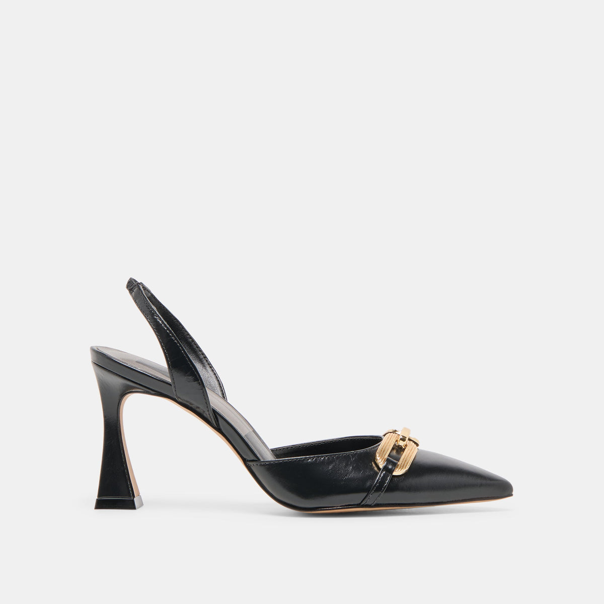Dolce Vita Malik Midnight Crinkle Patent Heels